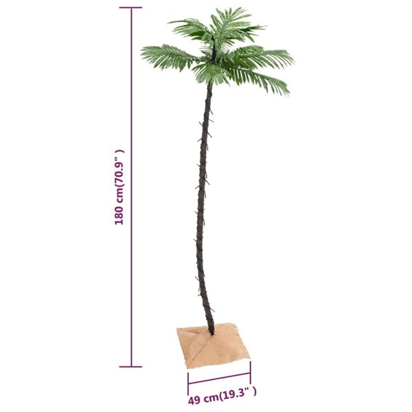 Berkfield LED Palm Tree Warm White 96 LEDs 180 cm