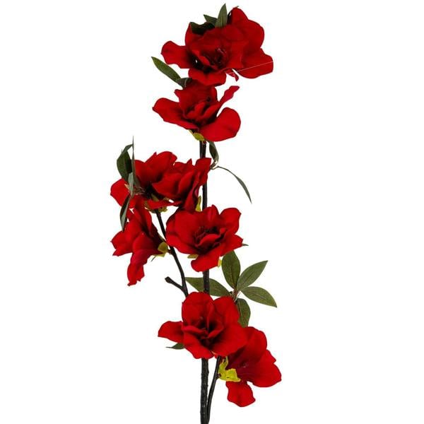 Hill Interiors Large Bloom Artificial Flower Spray - Red