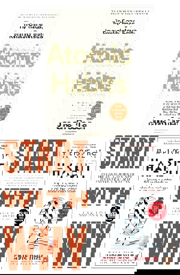 The Power of Habit, Atomic Habits and Start With Why 3 Books Collection Set