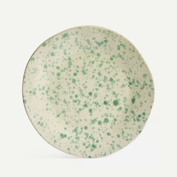 Hot Pottery Shallow Serving Bowl Pistachio