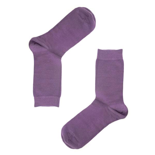 Jemsox Luxury Socks Multipack 3 Pairs / 5-Pairs Purple Plain Colour Men's Crew Socks Size 7-12