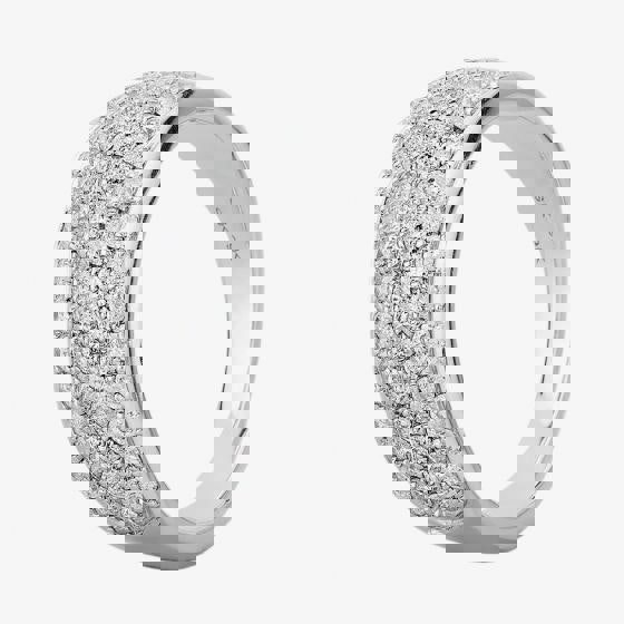 T. H. Baker 9ct White Gold 1.00ct Diamond Pavé Ring TH014656R