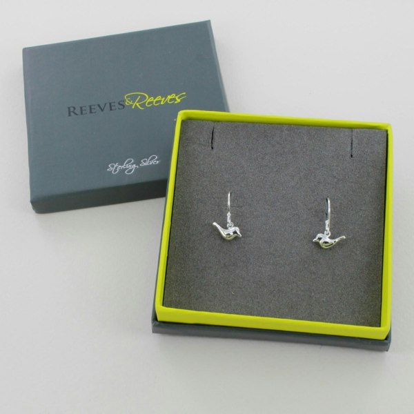 Sterling Silver Tweet Bird Earrings - Reeves & Reeves