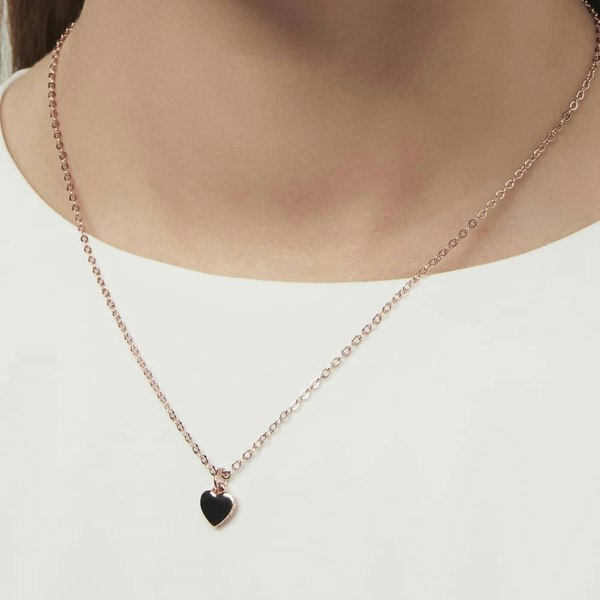 Ted Baker Hara Rose Gold Finish Tiny Heart Pendant Necklace TBJ1145-24-03