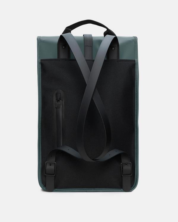 back of a Rains Unisex Backpack in 175 Mystique