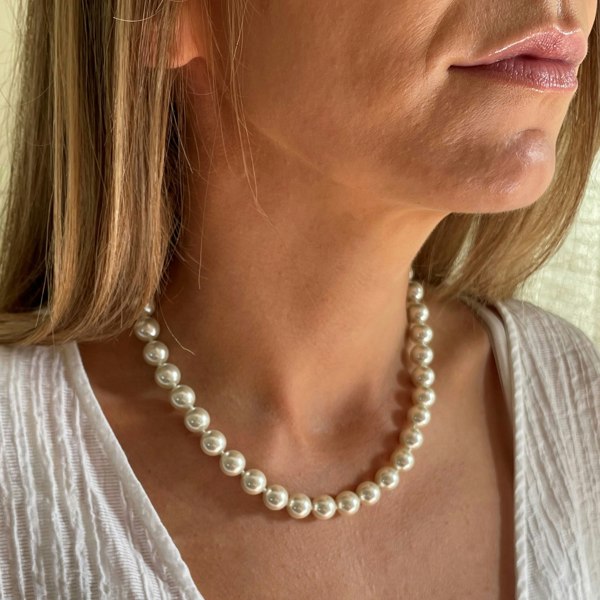 Cachet London Petula Silver 40cm Pearl Necklace