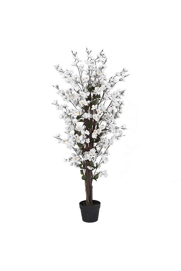 Dyzi 120cm Artificial White Blossom Tree