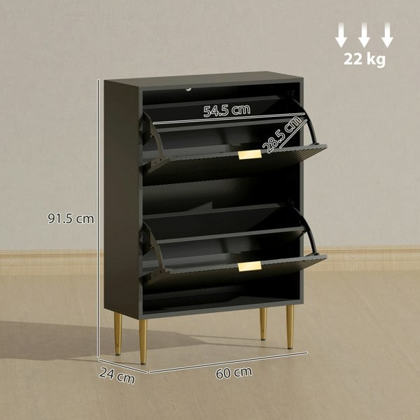 Flip-down Shoe Cabinet