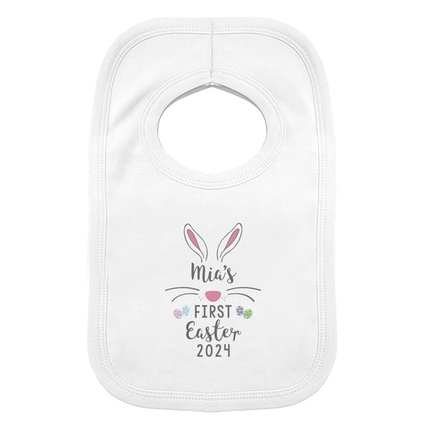 Personalised Memento Company Personalised First Easter Babys Bib