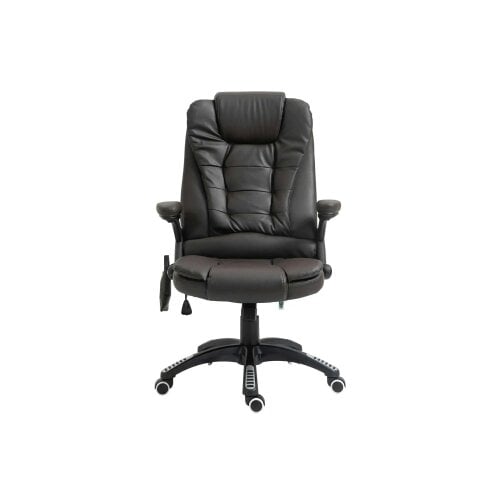 Bobobiy 6-Point Massage Office Chair with Seat Heated, 360, Brown