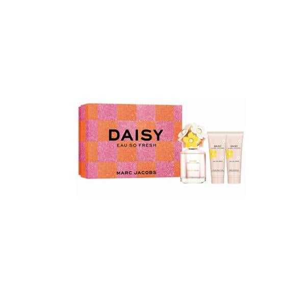 Marc Jacobs Women's Perfume Marc Jacobs Daisy Eau So Fresh Eau de Toilette Women's Perfume Gift Set Spray (75ml) with Body Lotion & Shower Gel
