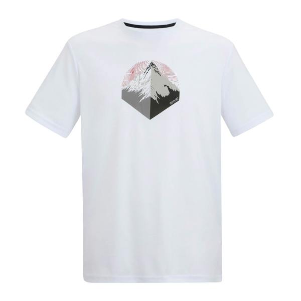 Regatta Mens Fingal Mountain T-Shirt - White - 