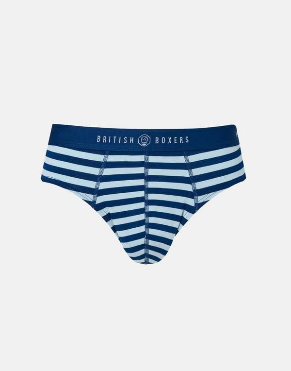 British Boxers Multipack! 4 Pairs of Men's Bamboo Briefs - Maritime