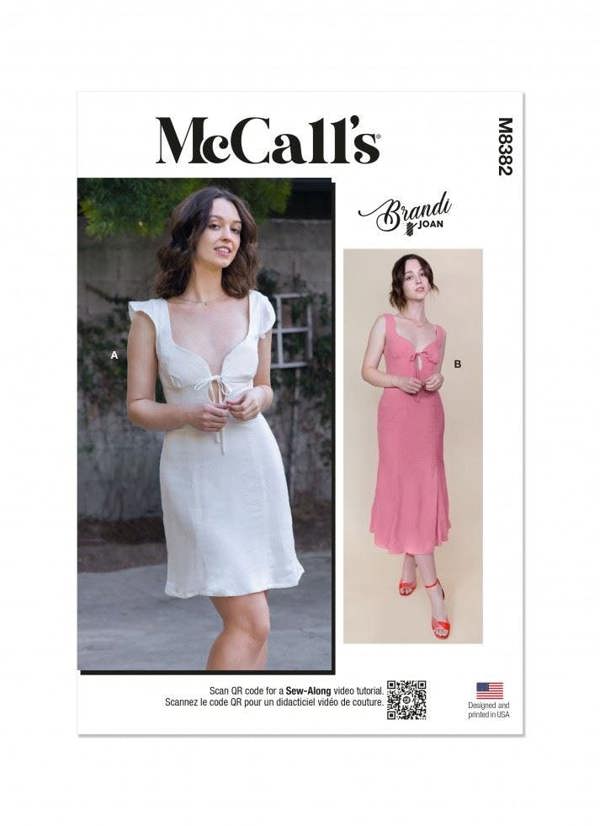 McCalls 8382 Paper Sewing Pattern – Women's Dress, Intermediate