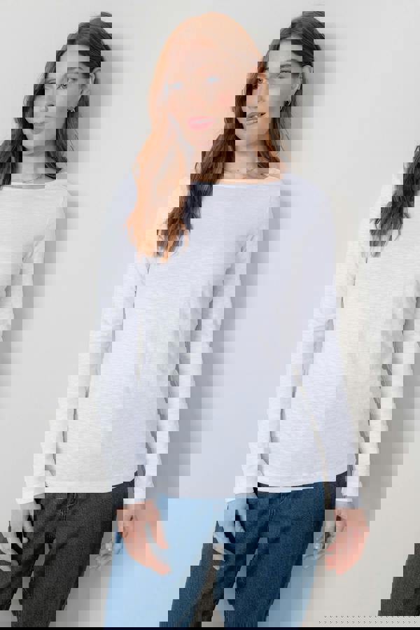 Lily & Me Monica Organic Cotton Jersey Top White