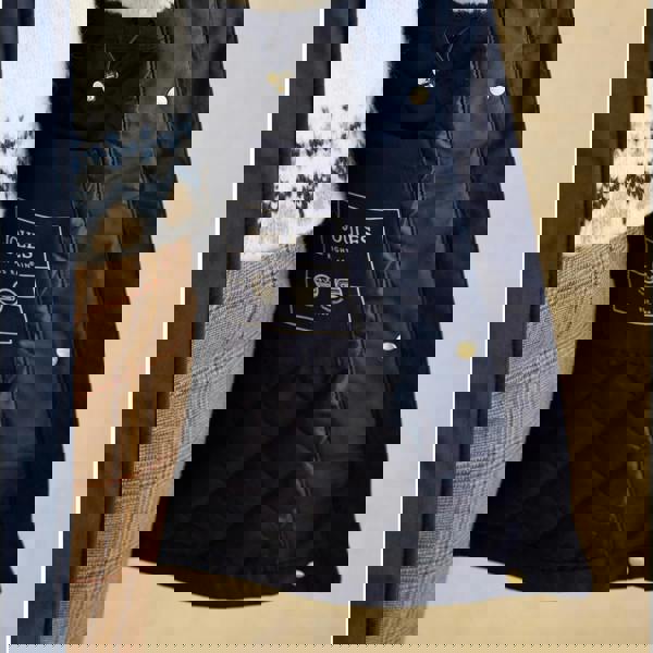 Joules Joules PORTWELL Waterproof Hoodie Raincoat With Adjustable Waist Navy