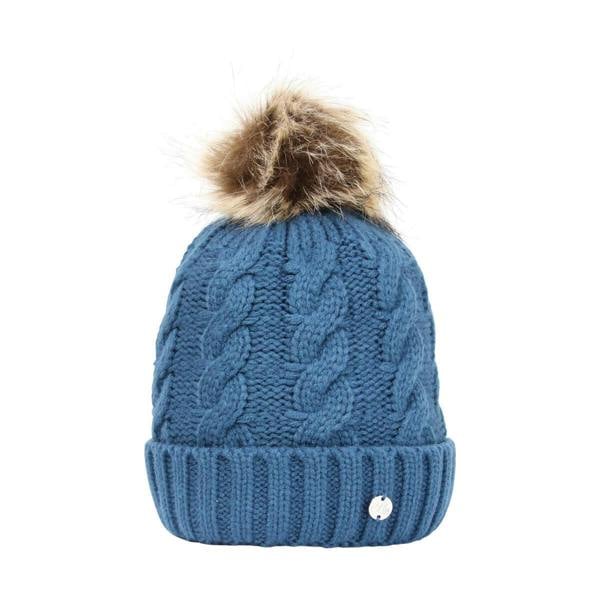 HyFASHION Unisex Adult Melrose Cable Knit Beanie - Petrol Blue - 