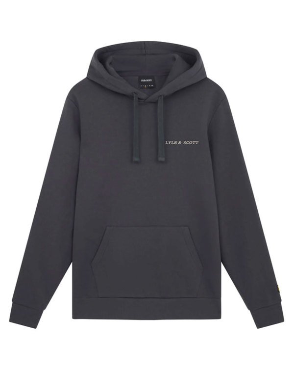 Lyle & Scott Embroidered Hoodie - Gunmetal Grey