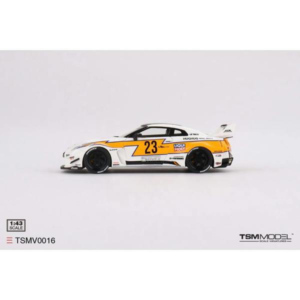 a yellow and white race car
