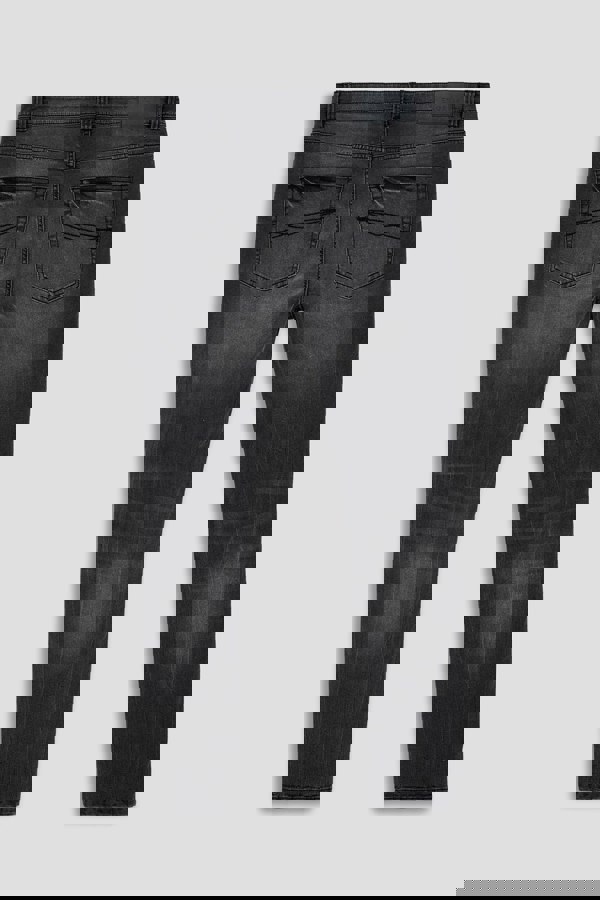 Enorsia Black Washed Skinny Fit Jeans