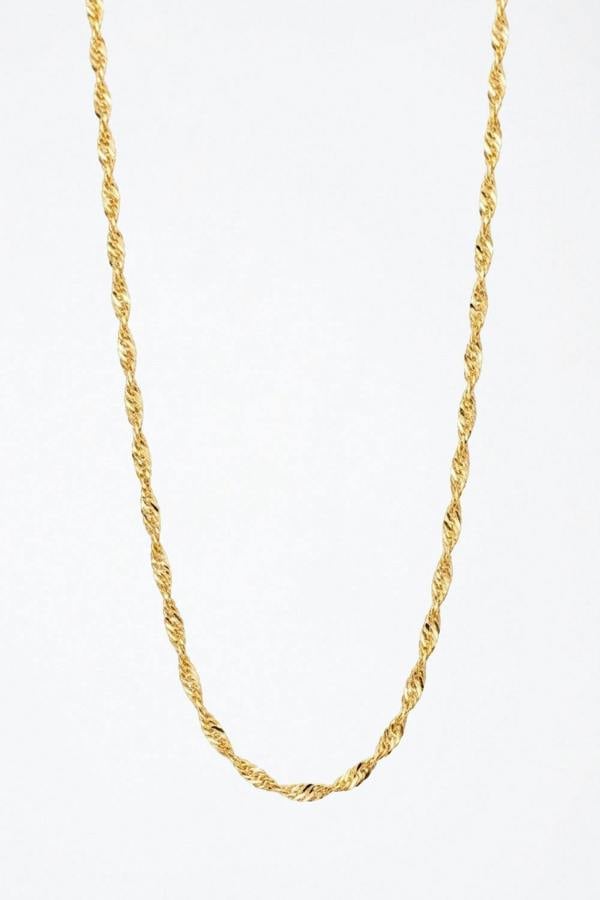 Serla 18k Gold Plated Wavy Necklace