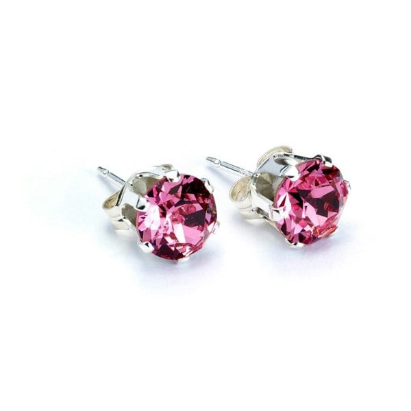 Birthstone Silver Stud Earrings - MYLEE London