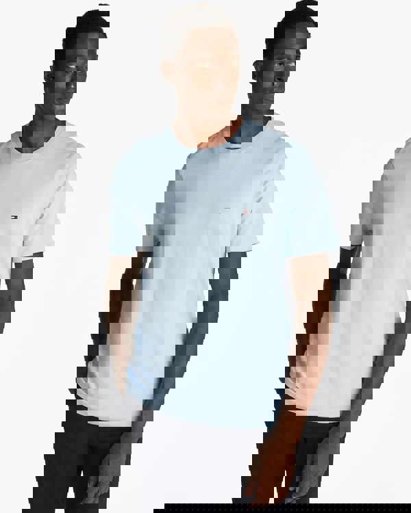 Tommy Hilfiger Essential Seasonal Regular Fit Solid Mens T-Shirt - Breezy Blue