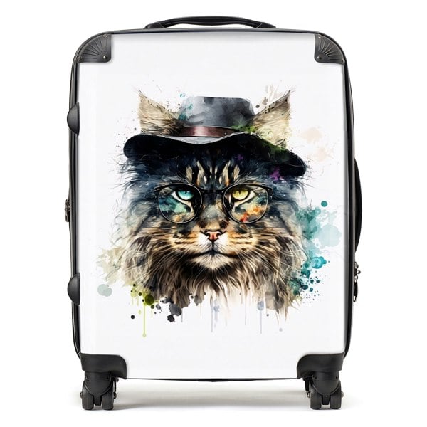 Warren Reed Norwegian Forest Cat Splashart Suitcase