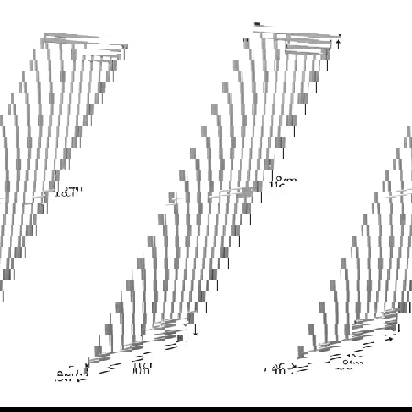 Monstershop 1m Dog Run Panel With Door – 5cm Bar Spacing