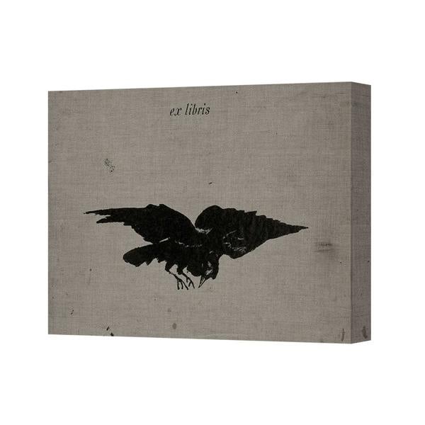 Benjamin Tate Design Ex Libris Bird Canvas Print Wall Art Bookplate Design