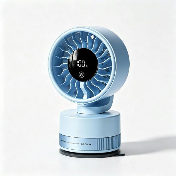 Leaper Portable Rechargeable Suction Cup Fan
