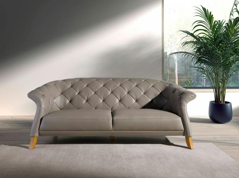 Angel Cerdá Chester sofa in grey leather 6187/6188