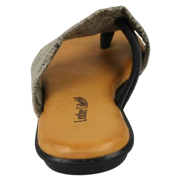 Leather Collection Ladies Leather Collection Toepost Sandals