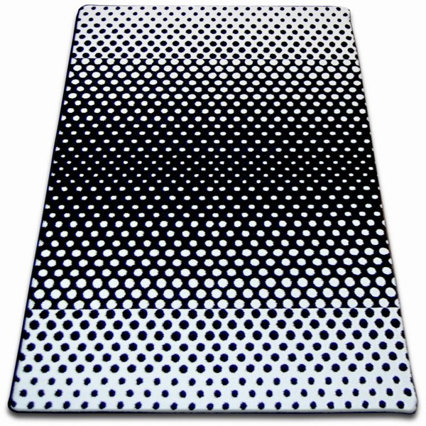 RugsX Sketch Rug - Black & White Gradient Dots