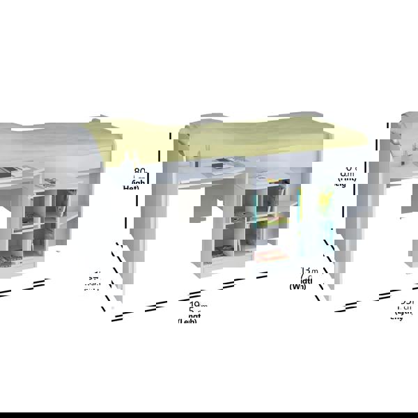 Dimensions of the mid sleeper bed frame only and nothing else.