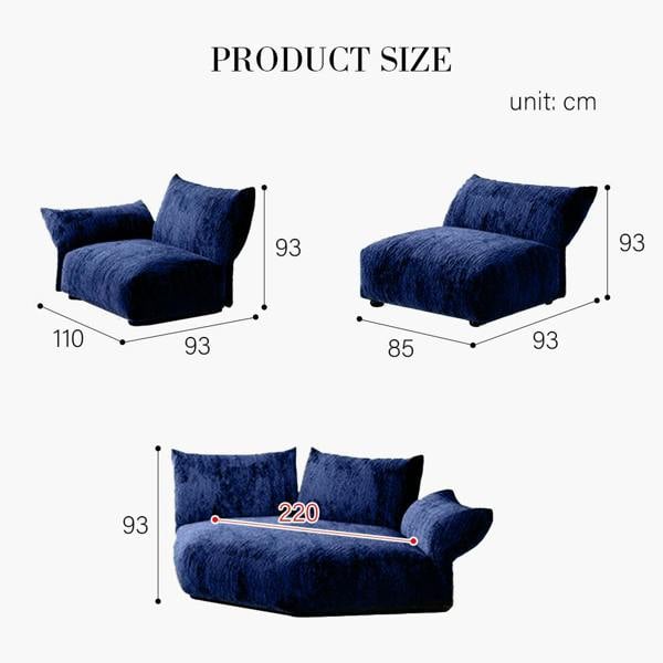 Flower Modular Three Seater Sofa-Weilai Concept