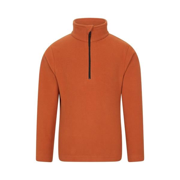 Mountain Warehouse Kids Camber II Half Zip Fleece Jacket - Rust