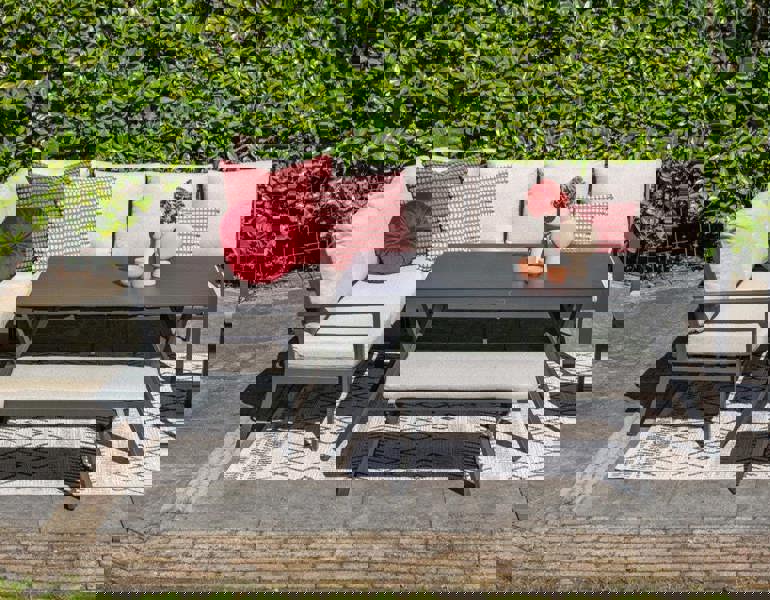 Garden Impressions Sergio - Lounge & Dining Corner Sofa, with Table, Bench and Optional Chair