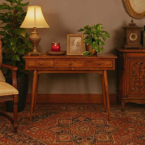Wyld Haus Saint Paul de Vence Large 3 Drawer Chestnut Console