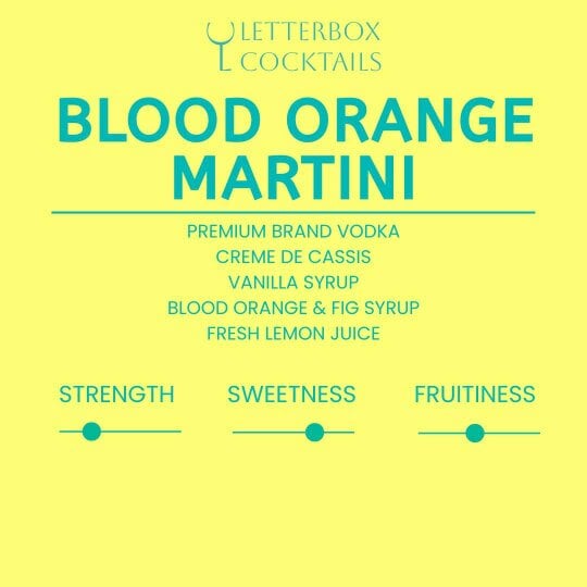 Letterbox Cocktails Blood Orange Martini – Premium Letterbox Cocktail (100ml)