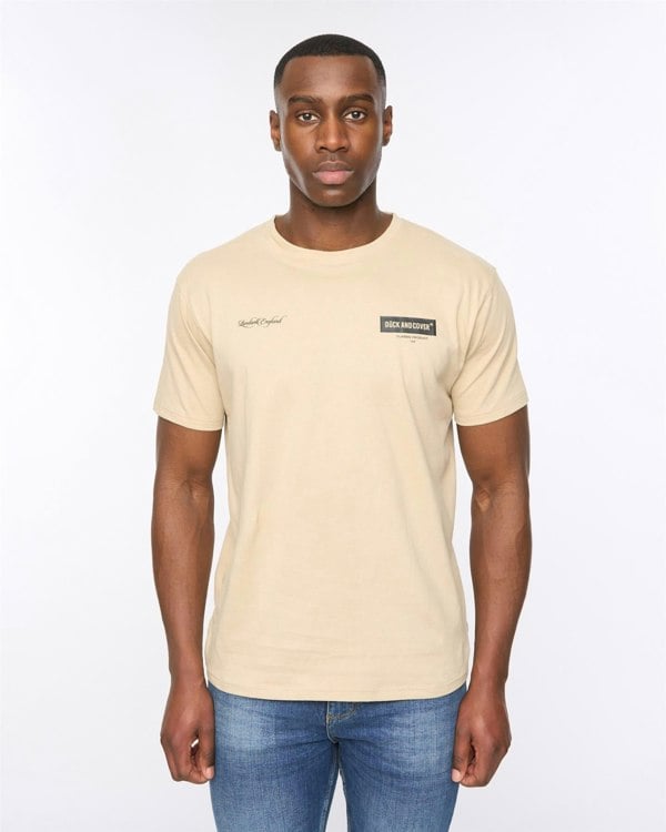 Duck and Cover Mersak T-Shirt Greige