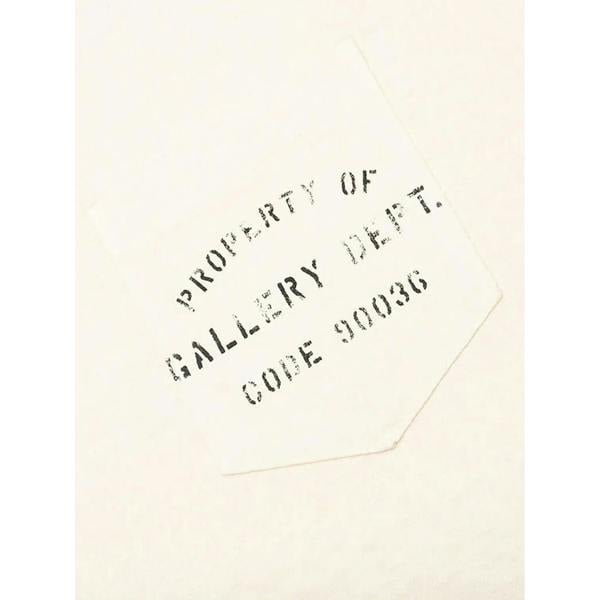 Gallery Dept. Property Of Stencil Property Of T-Shirt   in  Cream