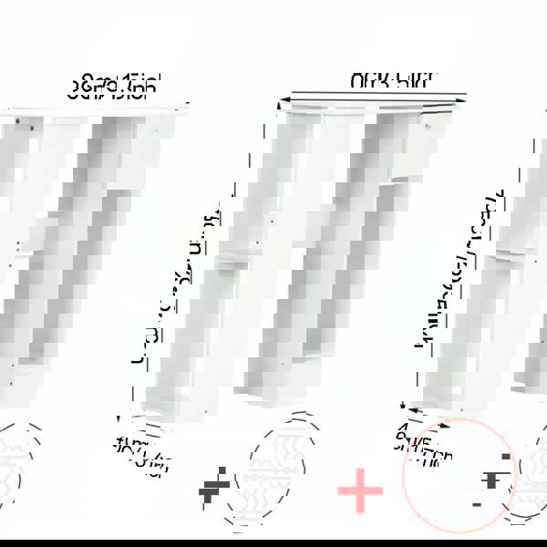 Havendro Computer Desk H Shaped PC Laptop Gaming Table W/ Book Shelves Bookcase UK