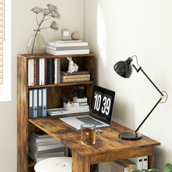 Desk with Shelves