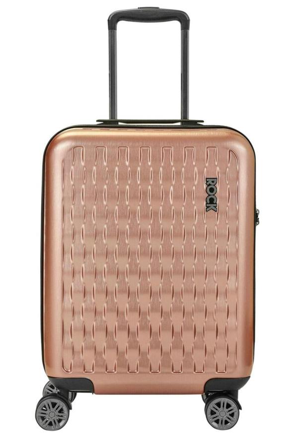 Rock Luggage Hard Shell Suitcase 8 Wheel Luggage Trolley Case Holiday Travel Bag