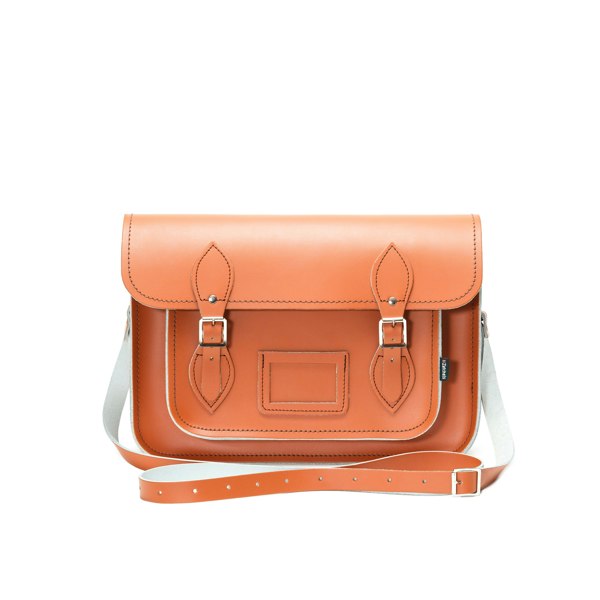 Zatchels Handmade Leather Satchel - Burnt Orange