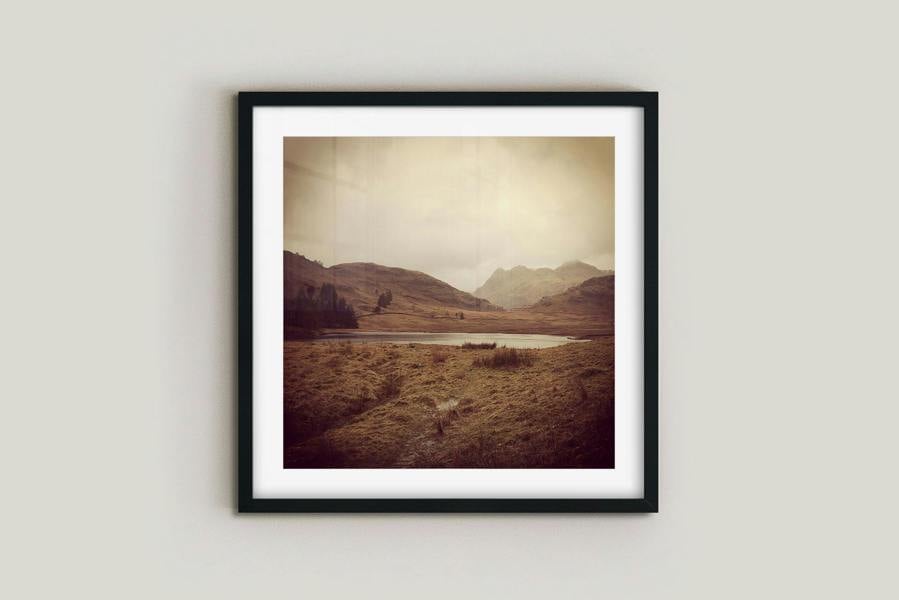 Blea tarn fine art wall print of lake district landscape