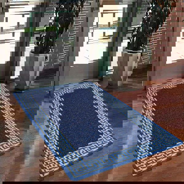 Greekey Gel Mat - Blue Cream