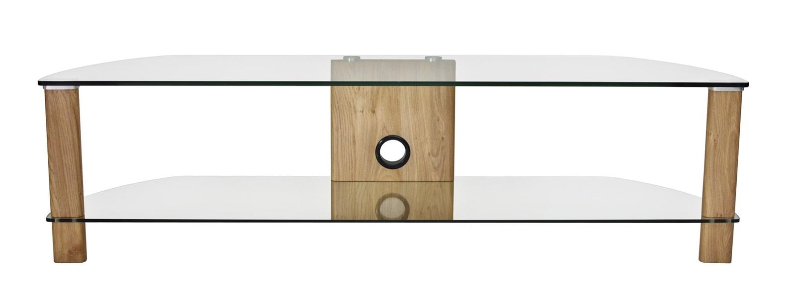 Dorel Home Century TV-Stand Light Oak/Glass ADCE1500-LO