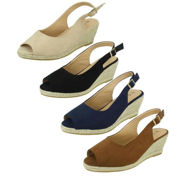 Savannah Ladies Savannah Wide Fit Wedges F2295